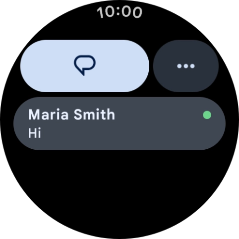 Press the required text message to read it.