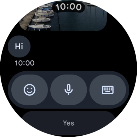 Press the microphone icon.