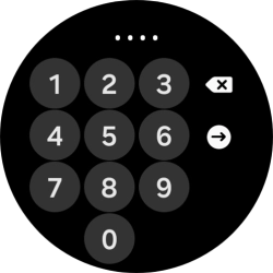 Key in the required PIN and follow the instructions on the screen to create a PIN as lock code.