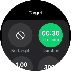 Follow the instructions on the screen to set the required goals.