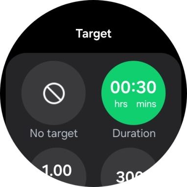 Follow the instructions on the screen to set the required goals.