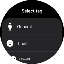 Press the required setting.