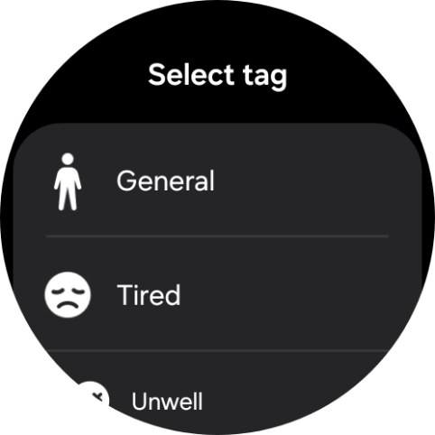 Press the required setting.