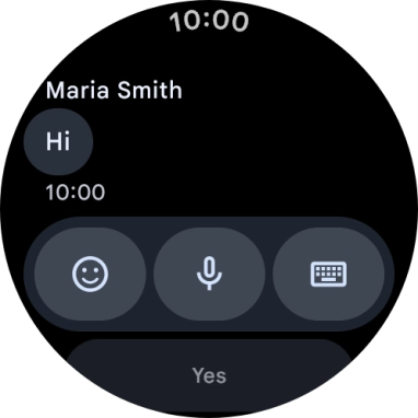 Press the microphone icon.