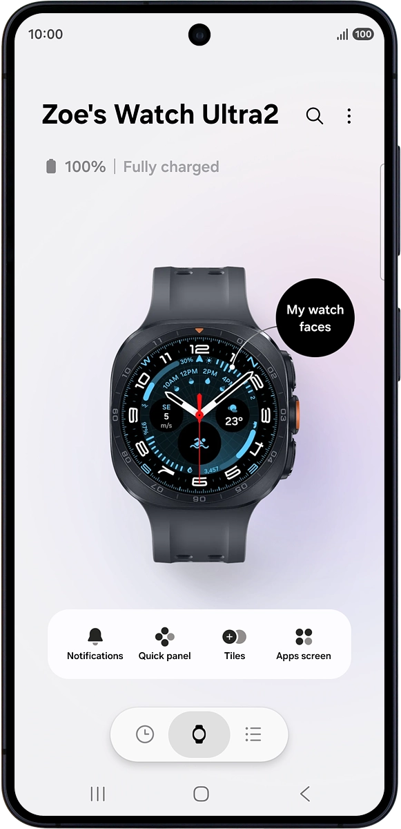 On your phone: Press the menu list icon.