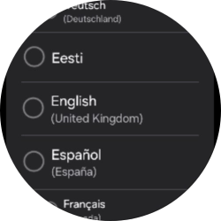 Press the required language.