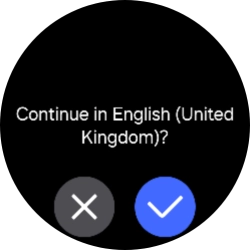 Press the confirm icon.