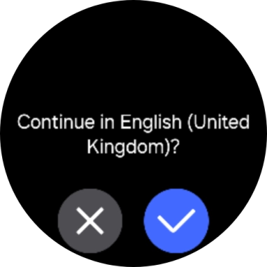 Press the confirm icon.