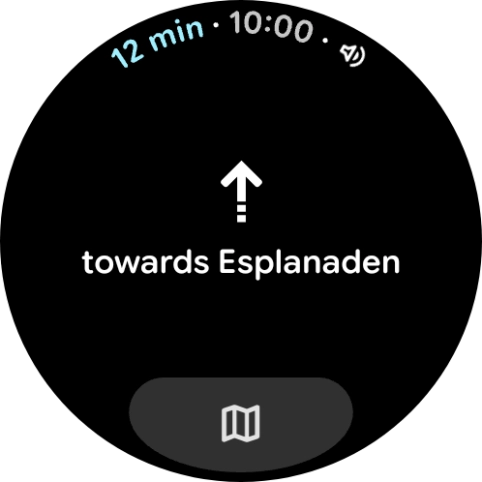 Follow the instructions on the screen to navigate to the selected destination.