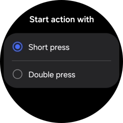 Press the required setting.