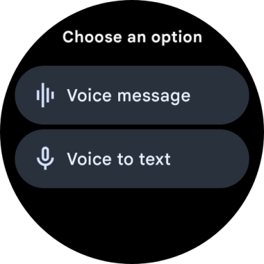 Press the required setting and follow the instructions on the screen to record and send the required reply.