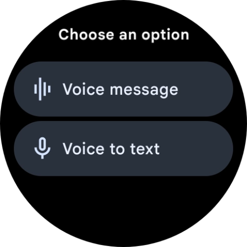 Press the required setting and follow the instructions on the screen to record and send the required reply.