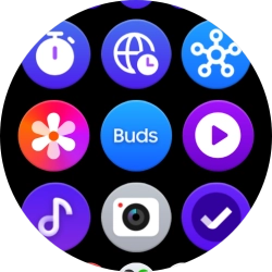 Press the music player icon.