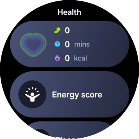 Press and hold the required widget.