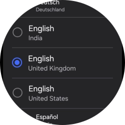 Press the required language.