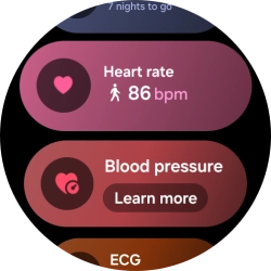 Press Heart rate.