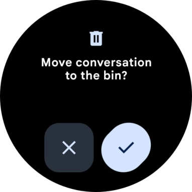 Press the confirm icon.