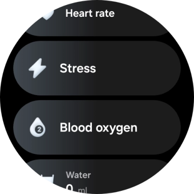 Press Blood oxygen.