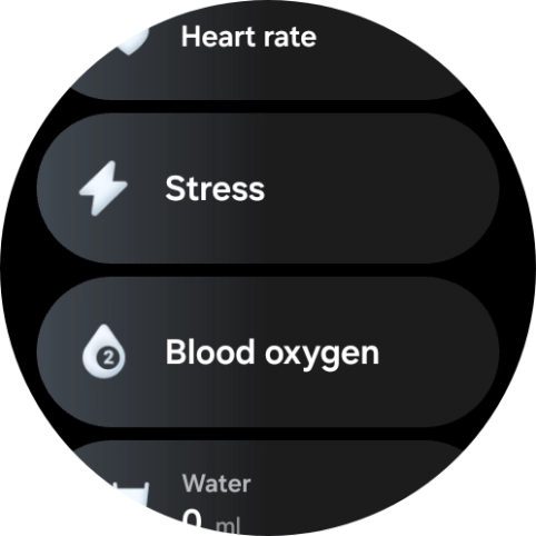 Press Blood oxygen.