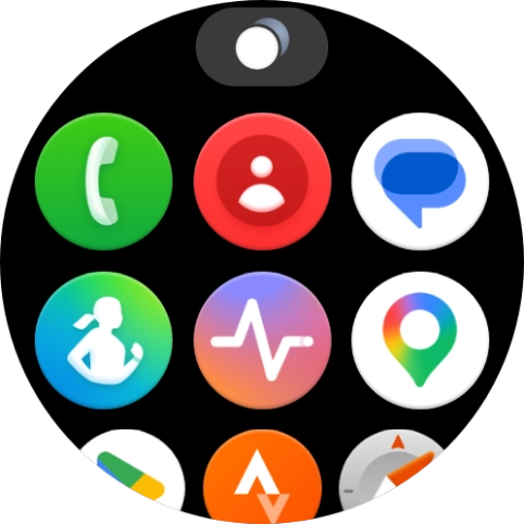 Press the running applications icon.