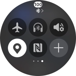 Press the flight mode icon to turn the function on or off.