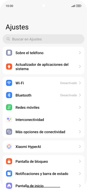 Pulsa Redes móviles.