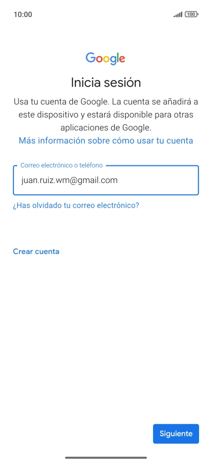 Pulsa Siguiente.
