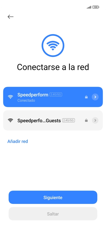 Pulsa Siguiente.