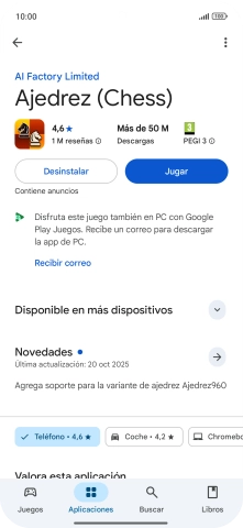 Pulsa Desinstalar.