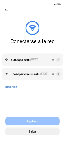 Pulsa la red wifi deseada.