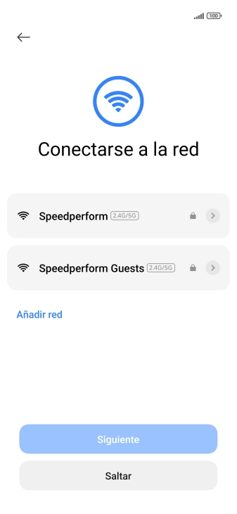 Pulsa la red wifi deseada.