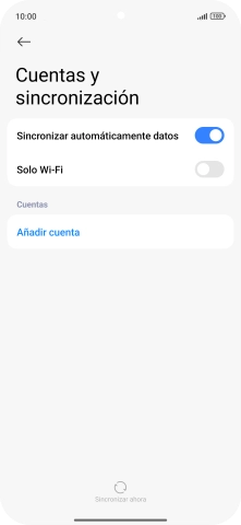 Pulsa Añadir cuenta.